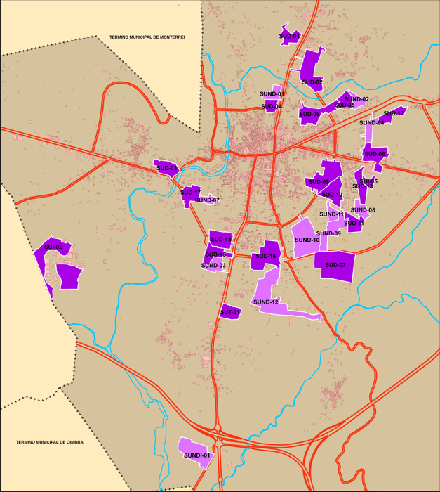 �mbitos de Solo Urbanizable